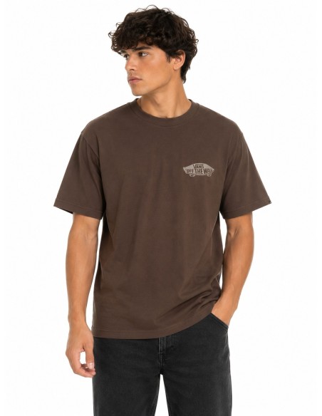 Vans T-shirt homme marron imprimé coton | Choixmode