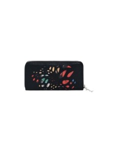 Desigual Portefeuille Femme Noir Imprimé – Pratique & Stylé
