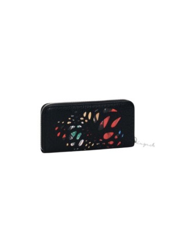 Desigual Portefeuille Femme Noir Imprimé – Pratique & Stylé