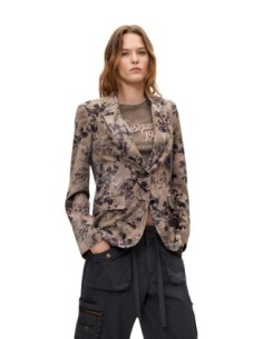 Desigual Veste Femme Beige Florale – Style Féminin