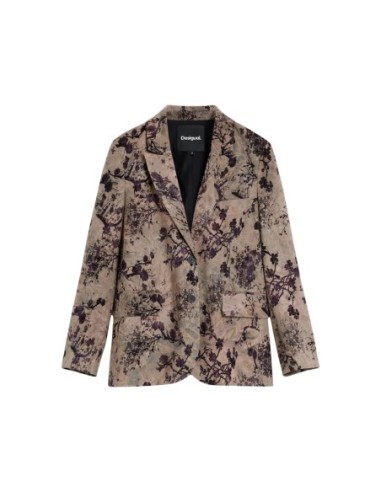 Desigual Veste Femme Beige Florale – Style Féminin