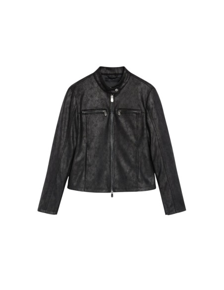 Desigual Veste Femme Noire Col Mao – Chic & Moderne