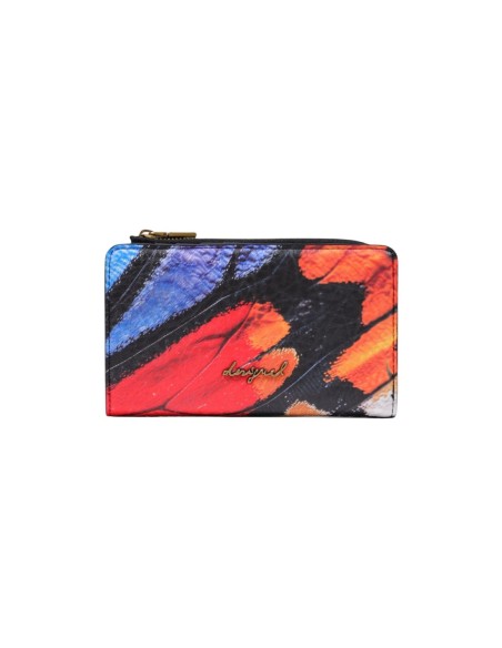 Desigual Portefeuille Femme Noir Imprimé Compact – Pratique & Stylé