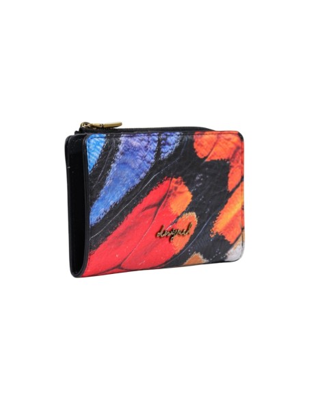 Desigual Portefeuille Femme Noir Imprimé Compact – Pratique & Stylé