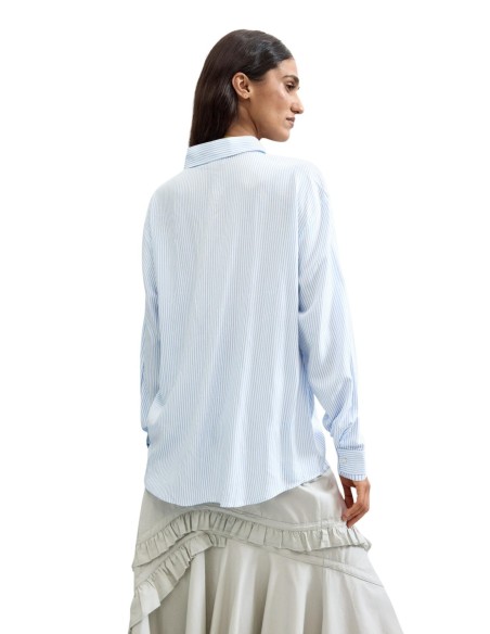 Desigual Chemise Femme Bleu Azur – Style Coloré