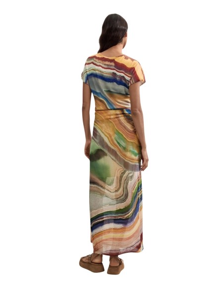 Desigual Robe Femme Multicolore – Look Artistique