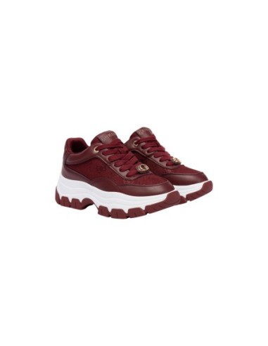 Guess Baskets Femme Bordeaux Plateforme – Style Urbain
