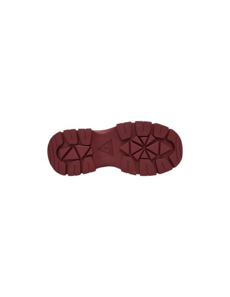 Guess Baskets Femme Bordeaux Plateforme – Style Urbain