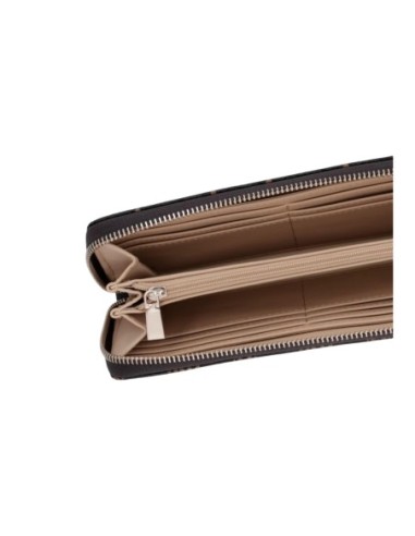 Guess Portefeuille Femme Marron Logo – Format Medium