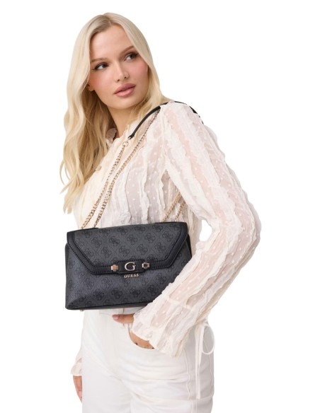 Guess Sac Femme Gris Logo Compact – Moderne & Pratique