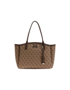 Guess Grand Sac Femme Marron Logo – Format XL Chic