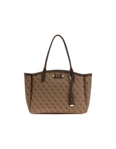 Guess Grand Sac Femme Marron Logo – Format XL Chic