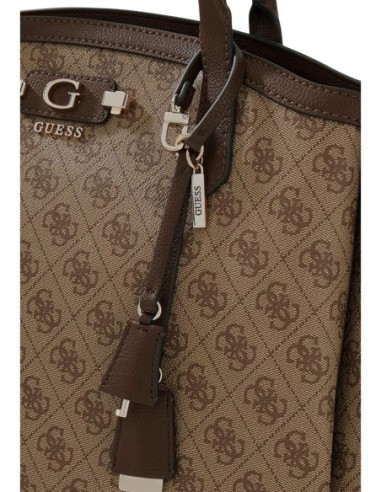 Guess Grand Sac Femme Marron Logo – Format XL Chic