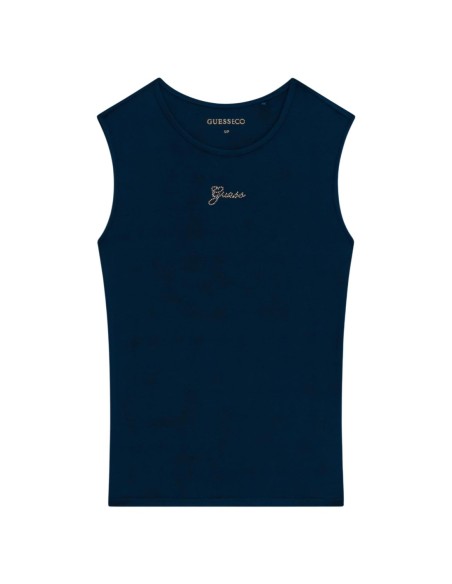 Guess Top Femme Gris Modal – Confort & Style