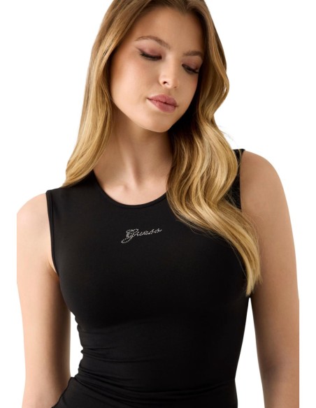 Guess Top Femme Noir Modal – Élégance & Confort