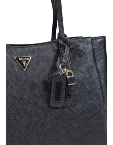 Guess Sac Femme Noir Moleskine – Élégance Moderne