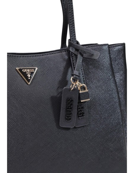 Guess Sac Femme Noir Moleskine – Élégance Moderne