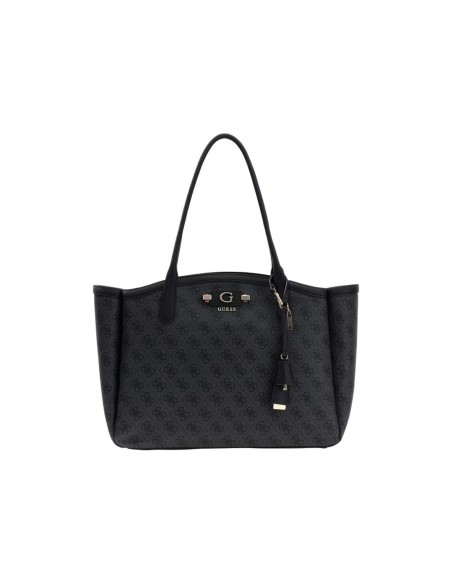 Guess Sac Femme Gris Logo Tissu – Grand Format Moderne