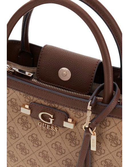 Guess Sac Femme Blanc Logo Tissu – Format Généreux