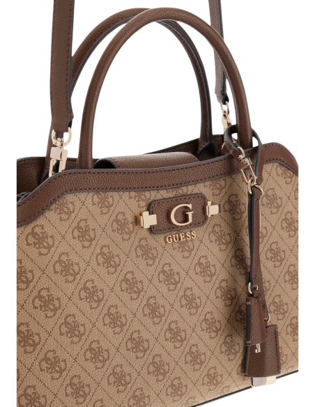 Guess Sac Femme Blanc Logo Tissu – Format Généreux