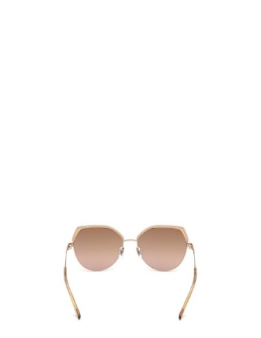 Guess Lunettes Femme Beige Géométriques – Chic & Original