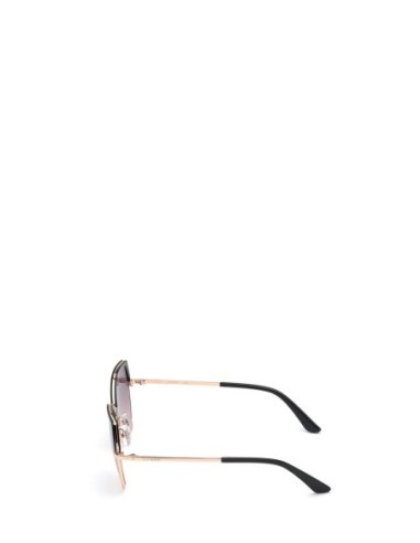 Guess Lunettes Femme Noires Géométriques – Métal & UV