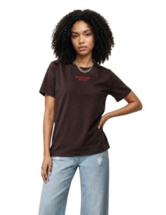 Only T-Shirt Femme Marron Imprimé – Style Casual