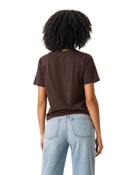 Only T-Shirt Femme Marron Imprimé – Style Casual