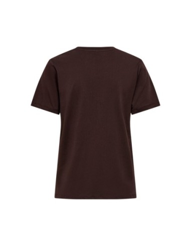 Only T-Shirt Femme Marron Imprimé – Style Casual