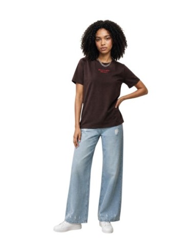 Only T-Shirt Femme Marron Imprimé – Style Casual