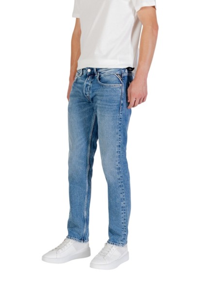 Replay Jeans Homme Bleu Azur Effet Usé – Style Casual