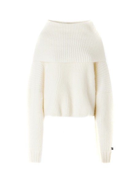 Pinko Pull Femme Blanc – Doux & Élégant