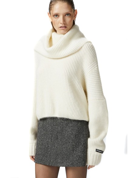 Pinko Pull Femme Blanc – Doux & Élégant