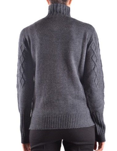 Pinko Pull Femme Gris Col Montant – Moderne & Chaud