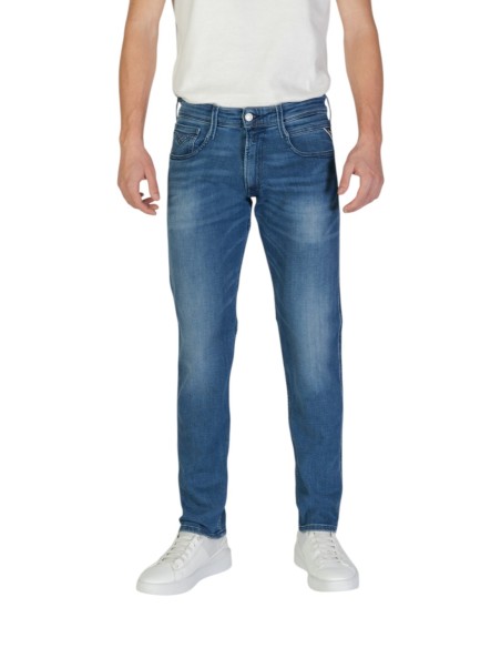 Replay Jeans Homme Bleu Effet Usé – Style Casual