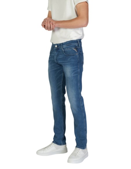 Replay Jeans Homme Bleu Effet Usé – Style Casual