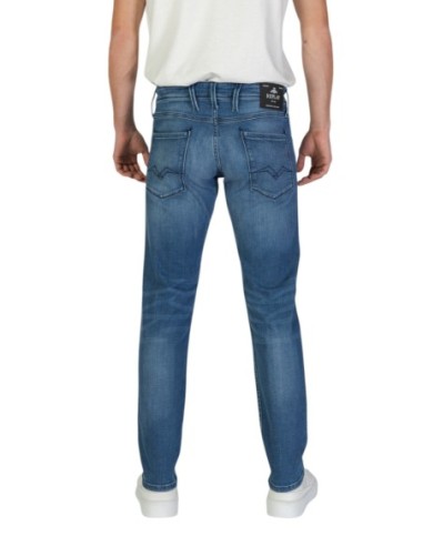 Replay Jeans Homme Bleu Effet Usé – Style Casual