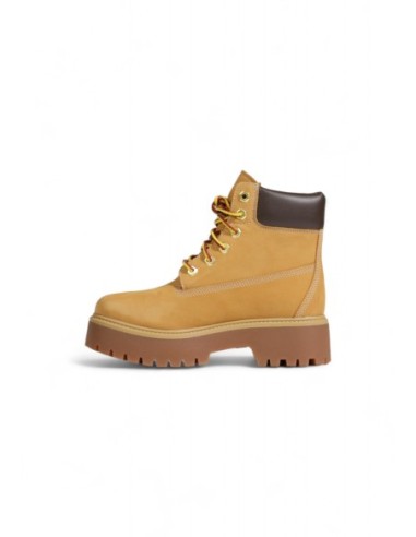 Timberland Bottines Femme Beige en Cuir – Style et Confort