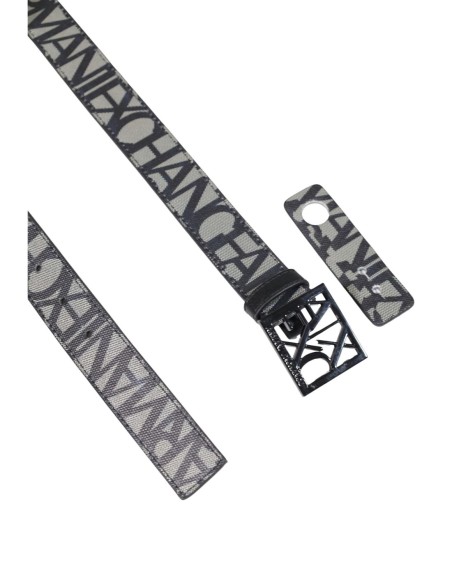 Ceinture imprimée Armani Exchange gris femme – Style graphique
