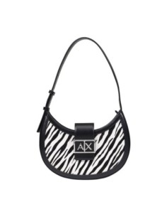 Sac bandoulière noir femme Armani Exchange imprimé