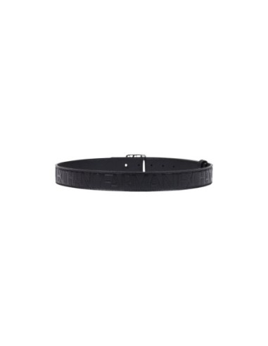 Ceinture satinée Armani Exchange noir femme – Sobriété chic