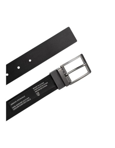 Ceinture cuir Armani Exchange noir homme – Style affirmé