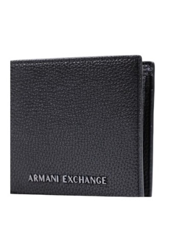 Portefeuille Armani Exchange noir homme – Élégance & praticité