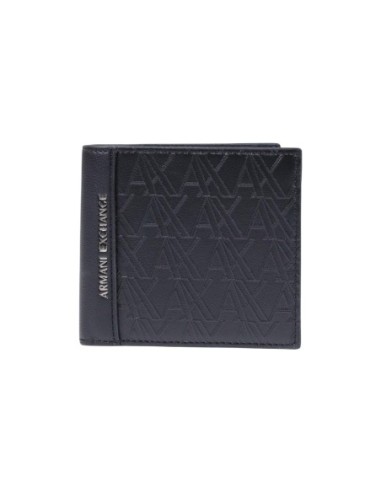 Portefeuille Armani Exchange noir homme – Format compact