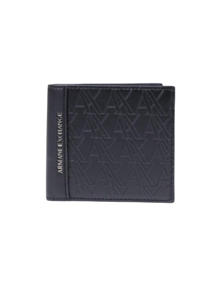 Portefeuille Armani Exchange noir homme – Format compact