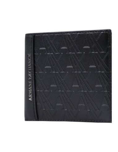 Portefeuille Armani Exchange noir homme – Format compact