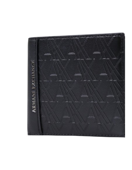 Portefeuille Armani Exchange noir homme – Format compact