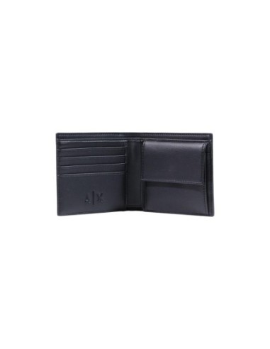 Portefeuille Armani Exchange noir homme – Format compact