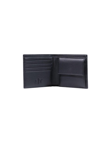Portefeuille Armani Exchange noir homme – Format compact