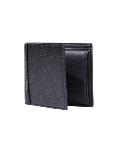 Portefeuille Armani Exchange noir homme – Format compact
